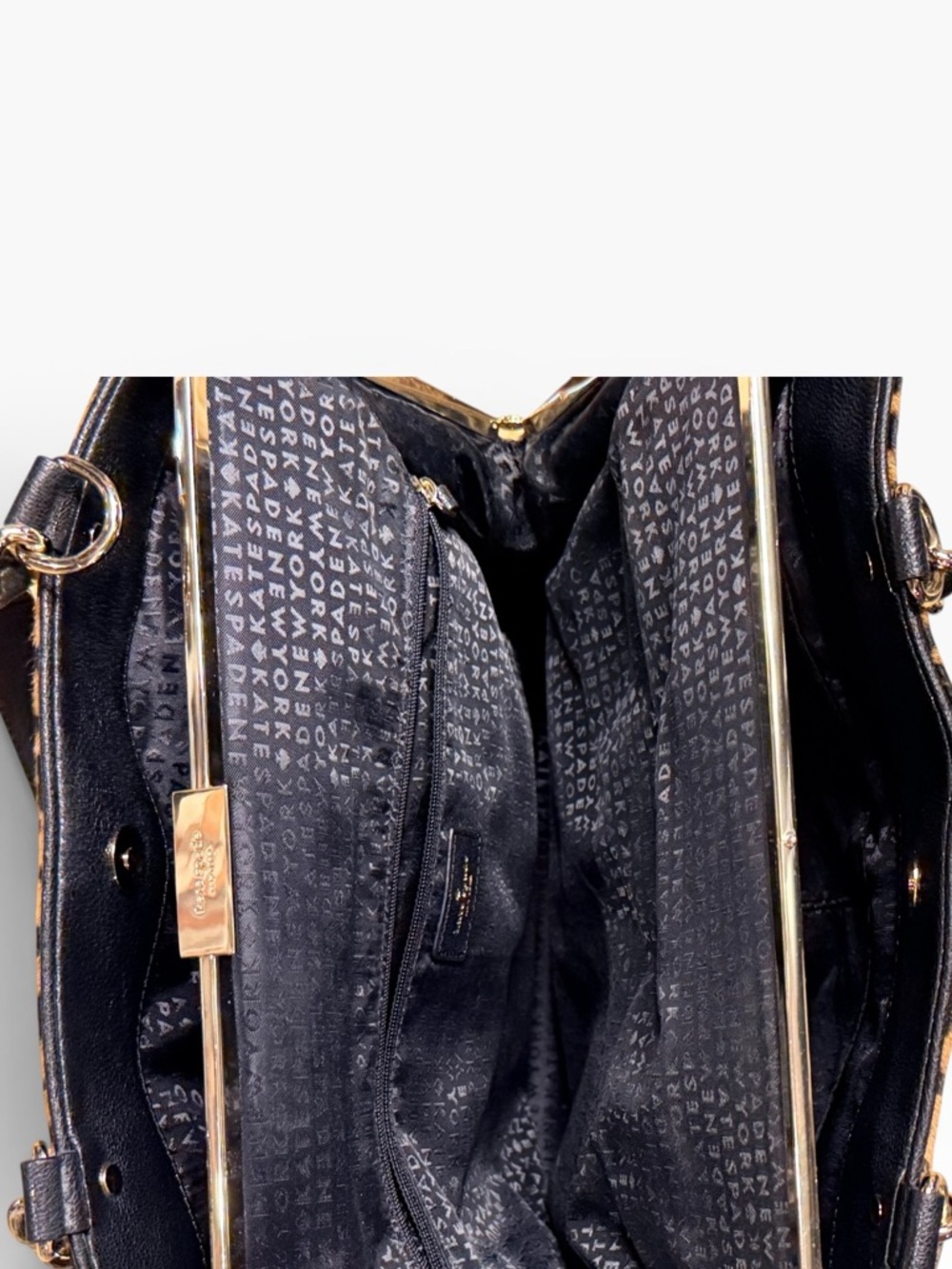 Kate Spade Leopard Print Calf Hair Shoulder Bag - Picture 12 of 16